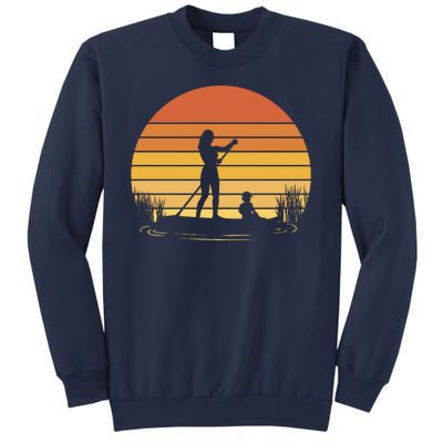 Paddle Surf Mother And Child Sunset Sweatshirt