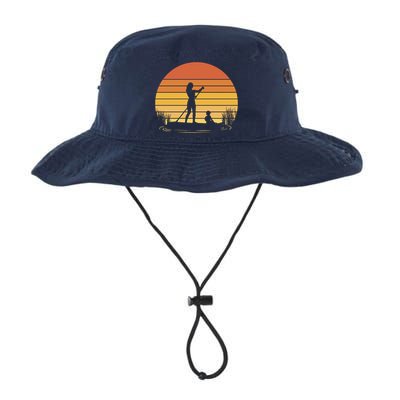 Paddle Surf Mother And Child Sunset Bucket Hat