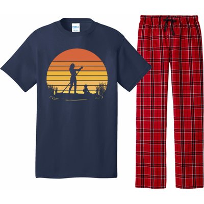 Paddle Surf Mother And Child Sunset Pajama Set