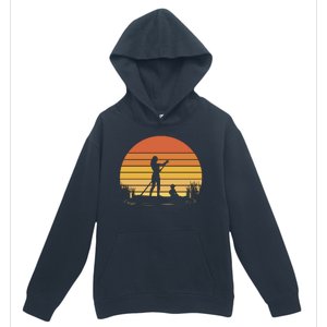 Paddle Surf Mother And Child Sunset Urban Pullover Hoodie