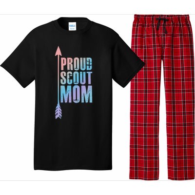 Proud Scout Mom Meaningful Gift Parent Mother Of Club Cool Gift Pajama Set