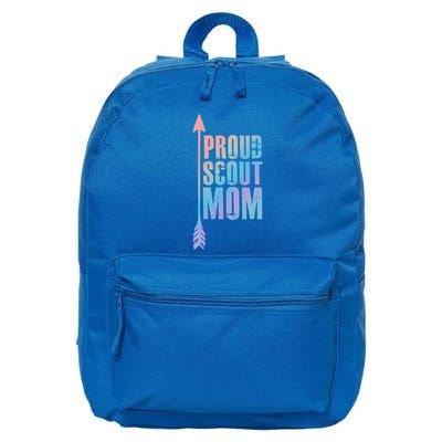 Proud Scout Mom Meaningful Gift Parent Mother Of Club Cool Gift 16 in Basic Backpack