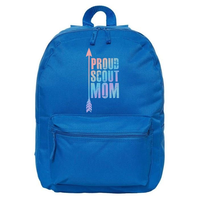 Proud Scout Mom Meaningful Gift Parent Mother Of Club Cool Gift 16 in Basic Backpack