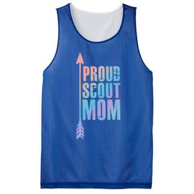 Proud Scout Mom Meaningful Gift Parent Mother Of Club Cool Gift Mesh Reversible Basketball Jersey Tank