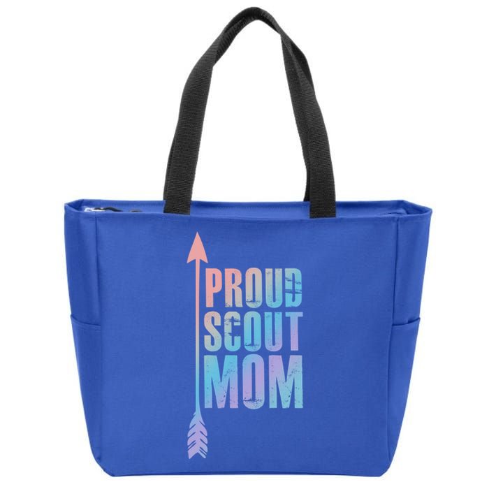 Proud Scout Mom Meaningful Gift Parent Mother Of Club Cool Gift Zip Tote Bag