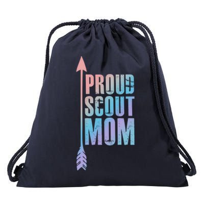 Proud Scout Mom Meaningful Gift Parent Mother Of Club Cool Gift Drawstring Bag