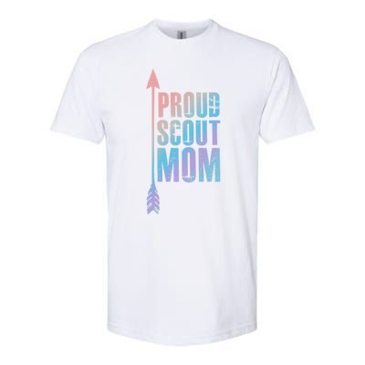 Proud Scout Mom Meaningful Gift Parent Mother Of Club Cool Gift Softstyle CVC T-Shirt