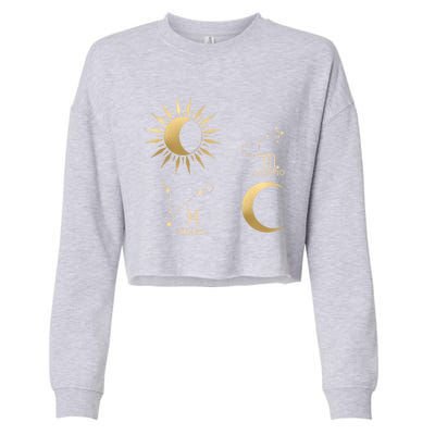 Pisces Sunscorpio Moon Zodiac Gift Cropped Pullover Crew