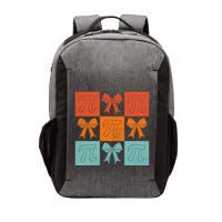 Pi Symbol Math Bow Retro Checkered Grid Pattern Gift Vector Backpack