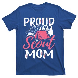 Proud Scout Mom Scouting Den Leader Cub Camping Troop Gift Cute Gift T-Shirt