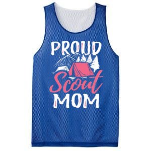 Proud Scout Mom Scouting Den Leader Cub Camping Troop Gift Cute Gift Mesh Reversible Basketball Jersey Tank