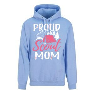 Proud Scout Mom Scouting Den Leader Cub Camping Troop Gift Cute Gift Unisex Surf Hoodie