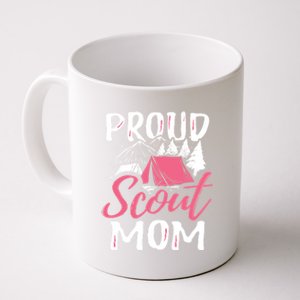 Proud Scout Mom Scouting Den Leader Cub Camping Troop Gift Cute Gift Coffee Mug