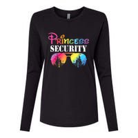 Princess Security Mom Dad Family Birthday Halloween Funny Womens Cotton Relaxed Long Sleeve T-Shirt