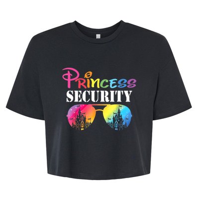 Princess Security Mom Dad Family Birthday Halloween Funny Bella+Canvas Jersey Crop Tee