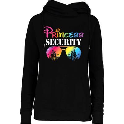 Princess Security Mom Dad Family Birthday Halloween Funny Womens Funnel Neck Pullover Hood