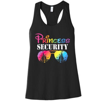 Princess Security Mom Dad Family Birthday Halloween Funny Women's Racerback Tank