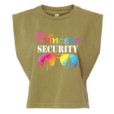 Princess Security Mom Dad Family Birthday Halloween Funny Garment-Dyed Women's Muscle Tee