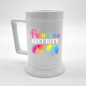 Princess Security Mom Dad Family Birthday Halloween Funny Beer Stein