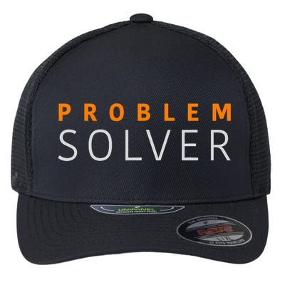 Problem SOLVER Mood Top Confident Positive Attitude Quote Flexfit Unipanel Trucker Cap