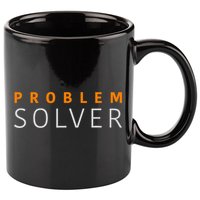 Problem SOLVER Mood Top Confident Positive Attitude Quote 11oz C Handle Ceramic Mug
