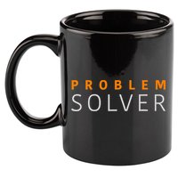 Problem SOLVER Mood Top Confident Positive Attitude Quote 11oz C Handle Ceramic Mug