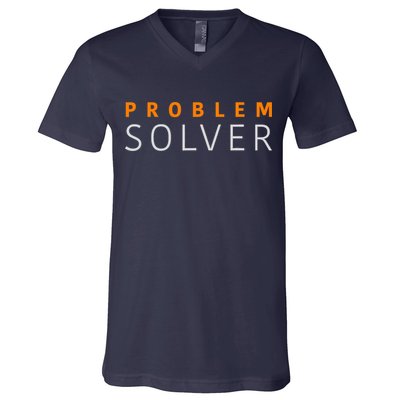 Problem SOLVER Mood Top Confident Positive Attitude Quote V-Neck T-Shirt