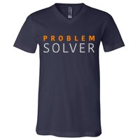 Problem SOLVER Mood Top Confident Positive Attitude Quote V-Neck T-Shirt