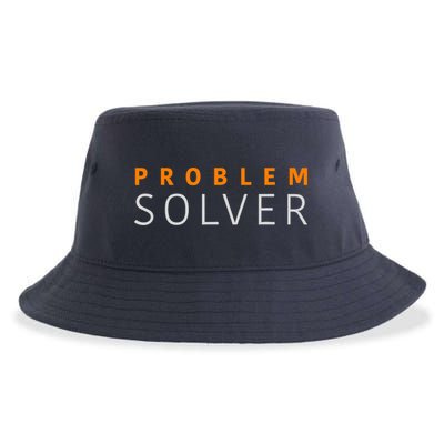 Problem SOLVER Mood Top Confident Positive Attitude Quote Sustainable Bucket Hat