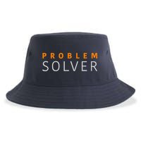 Problem SOLVER Mood Top Confident Positive Attitude Quote Sustainable Bucket Hat