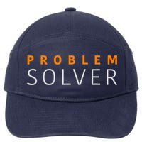 Problem SOLVER Mood Top Confident Positive Attitude Quote 7-Panel Snapback Hat