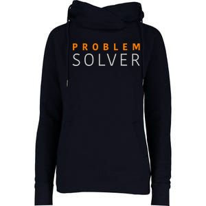 Problem SOLVER Mood Top Confident Positive Attitude Quote Womens Funnel Neck Pullover Hood