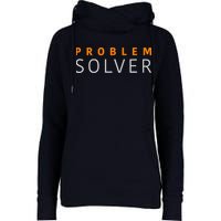 Problem SOLVER Mood Top Confident Positive Attitude Quote Womens Funnel Neck Pullover Hood