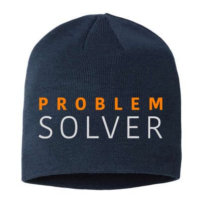 Problem SOLVER Mood Top Confident Positive Attitude Quote Sustainable Beanie