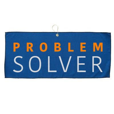 Problem SOLVER Mood Top Confident Positive Attitude Quote Large Microfiber Waffle Golf Towel