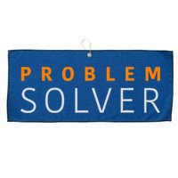 Problem SOLVER Mood Top Confident Positive Attitude Quote Large Microfiber Waffle Golf Towel