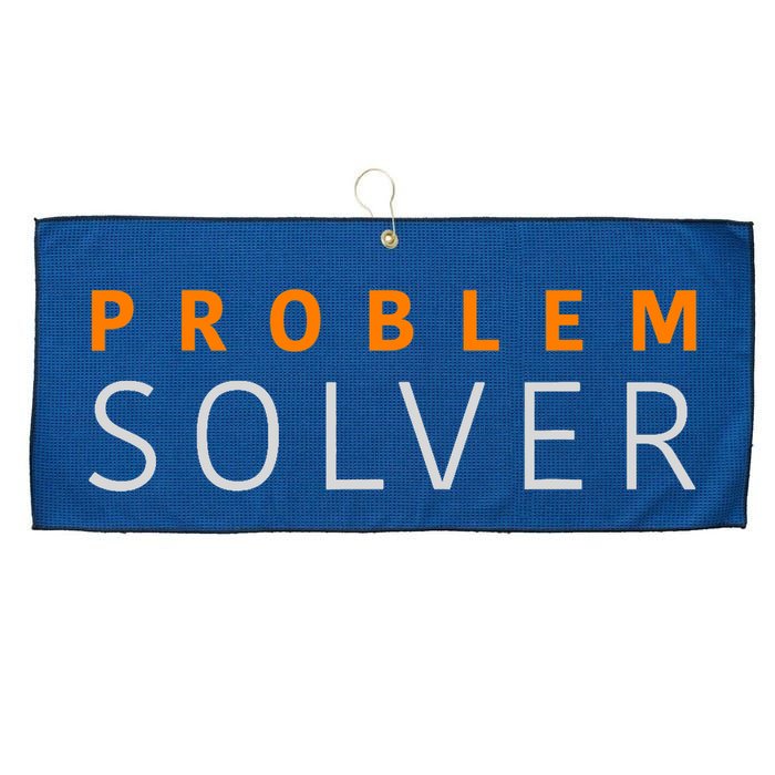 Problem SOLVER Mood Top Confident Positive Attitude Quote Large Microfiber Waffle Golf Towel