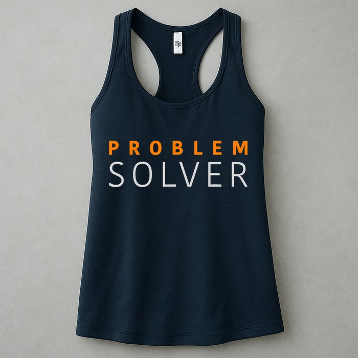 Problem SOLVER Mood Top Confident Positive Attitude Quote Womens Tank Top