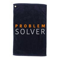Problem SOLVER Mood Top Confident Positive Attitude Quote Golf Towel