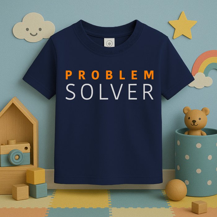 Problem SOLVER Mood Top Confident Positive Attitude Quote Toddler T-Shirt