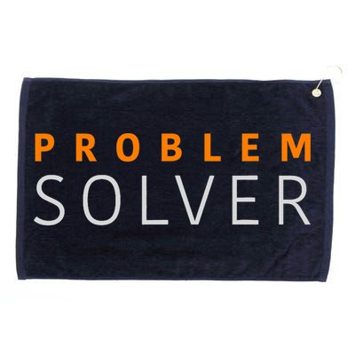 Problem SOLVER Mood Top Confident Positive Attitude Quote Grommeted Golf Towel