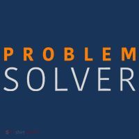 Problem SOLVER Mood Top Confident Positive Attitude Quote Women's V-Neck T-Shirt
