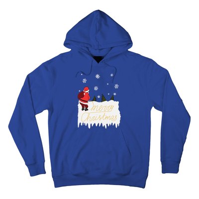 Peeing Santa Merry Christmas Ugly Christmas Xmas Funny Gift Hoodie