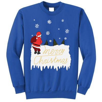 Peeing Santa Merry Christmas Ugly Christmas Xmas Funny Gift Sweatshirt