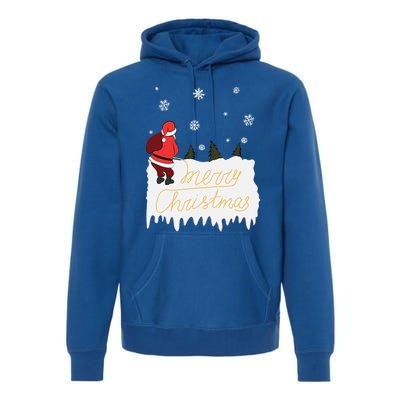 Peeing Santa Merry Christmas Ugly Christmas Xmas Funny Gift Premium Hoodie