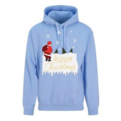 Peeing Santa Merry Christmas Ugly Christmas Xmas Funny Gift Unisex Surf Hoodie