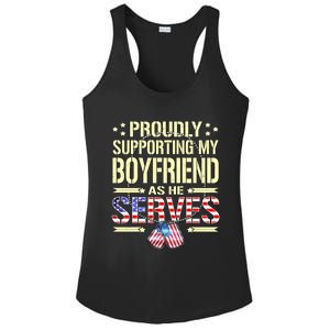 Proudly Supporting My Friend As He Serves Army Friend Great Gift Ladies PosiCharge Competitor Racerback Tank