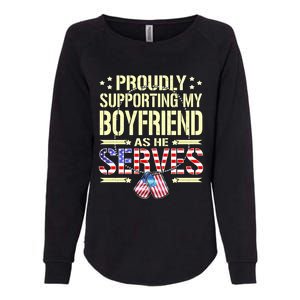 Proudly Supporting My Friend As He Serves Army Friend Great Gift Womens California Wash Sweatshirt