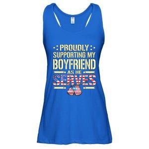 Proudly Supporting My Friend As He Serves Army Friend Great Gift Ladies Essential Flowy Tank