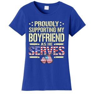 Proudly Supporting My Friend As He Serves Army Friend Great Gift Women's T-Shirt